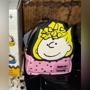 NIB Peanuts Gang Cosplay Mini Backpack Keychain Charm - Confirmed Sally Brown